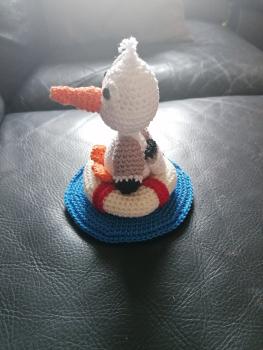 Preview: gehäkelte Möwe